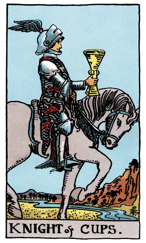 Knight of Cups, Minor Arcana card from the Rider-Waite-Smith tarot