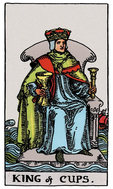 King of Cups, Minor Arcana card from the Rider-Waite-Smith tarot