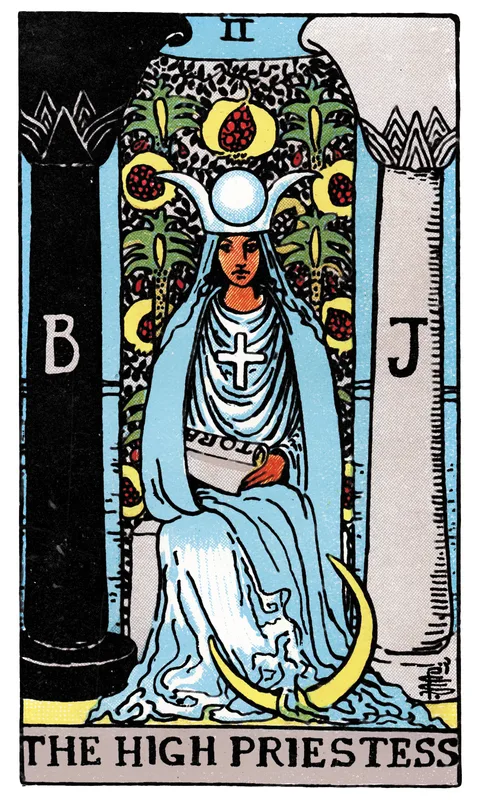The High Priestess (II), Major Arcana card from the Rider-Waite-Smith tarot