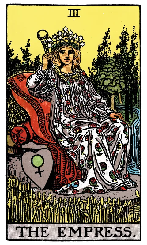 The Empress (III), Major Arcana card from the Rider-Waite-Smith tarot