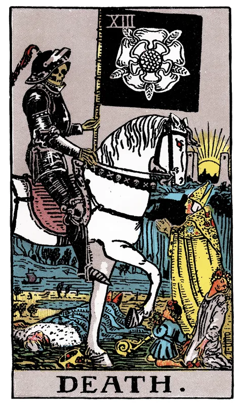Death (XIII), Major Arcana card from the Rider-Waite-Smith tarot