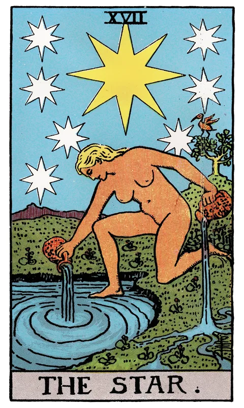 The Star (XVII), Major Arcana card from the Rider-Waite-Smith tarot