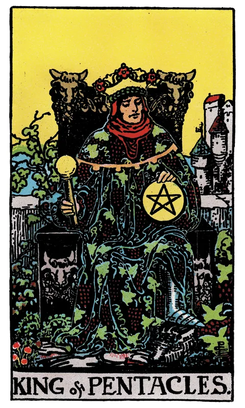King of Pentacles, Minor Arcana card from the Rider-Waite-Smith tarot
