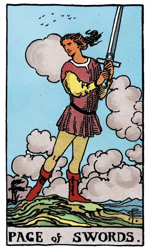 Page of Swords, Minor Arcana card from the Rider-Waite-Smith tarot