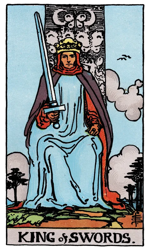King of Swords, Minor Arcana card from the Rider-Waite-Smith tarot